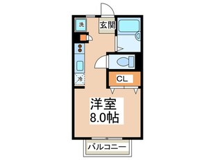 パセオ朋栄Ⅱの物件間取画像